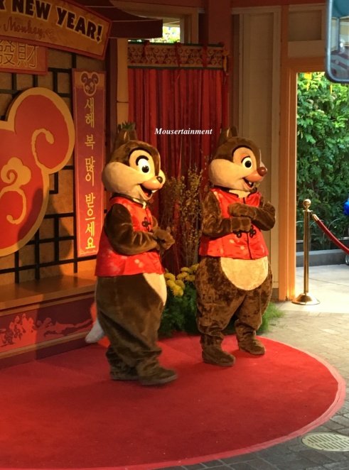 Chip ‘n Dale Meet & Greet for the Lunar New Year.